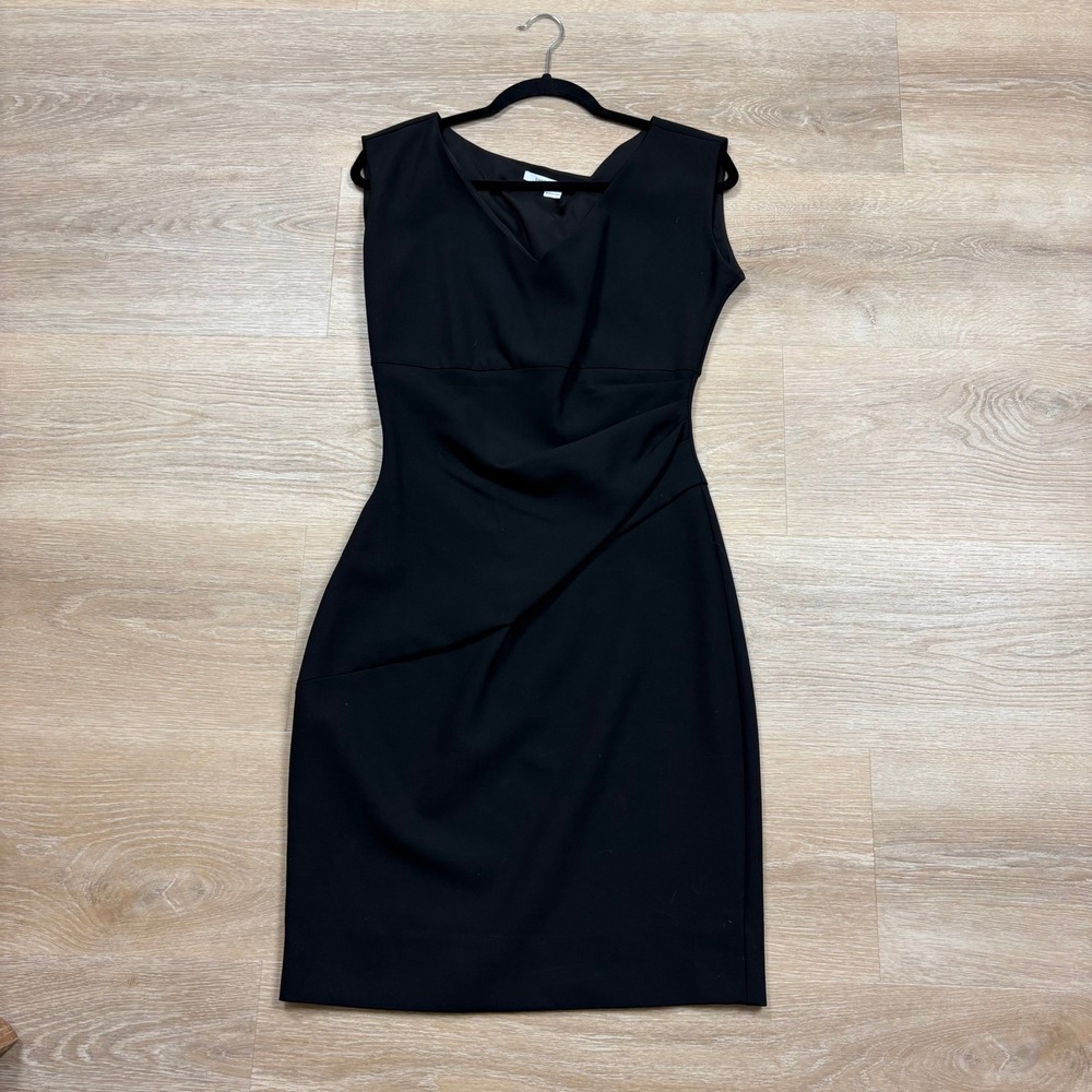 Diane von Furstenberg V-Neck Draped Sheath Dress Women's 8